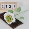 Flor de Lana Tejida a Mano Producto Terminado Rosa Tailandesa Regalo del Día de San Valentín Chino Flor de Lana Tejida Flor de Lana Simulada