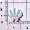 Ímã de Geladeira de Resina de Sereia do Oceano Transparente Pequeno Animal Acessório Pingente Chaveiro Adesivo para Capa de Celular Broche de Cabelo DIY