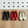 Mollykiki cuadros retro lazo plano mujer otoño nuevo punta redonda poco profundos versátiles suela blanda zapatillas de ballet