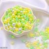 3-8mm ABS Iridescente Perfurado Pérola Artificial Redonda Contas Soltas Artesanal DIY Acessórios Macaron Caixa de Maquiagem Enchimento de Contas