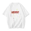 Camiseta Trendy Estilo Americano con Estampado de Estrellas de Colores, Manga Corta para Verano, Diseño para Hombre con Corte Holgado Versátil, Top Casual para Pareja
