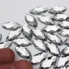 Strass Acrílico Olho de Cavalo 7*15mm Sem Furos, Strass de Fundo Plano para Joias, Materiais Manuais DIY, Decoração de Artesanato para Roupas