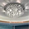 Lámpara de Techo de Cristal de Lujo Ligero, Lámpara Minimalista Moderna para Sala de Estar, Lámpara Elegante para Dormitorio Principal, Nuevo Modelo 2026, Luminaria Redonda de Moda