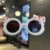 Gafas de Sol Suaves para Gatito Kt Lindas de Sol Princesa Gafas de Silicona Adorables para Sesión de Fotos Gafas de Sol Polarizadas para Niños para Jugar