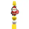 Venta Caliente Dibujos Animados Papá Noel Pegamento Suave de PVC Bolígrafo Cuentas DIY Creativo Árbol de Navidad Cuentas Cuentas de Enfoque Accesorios al por Mayor