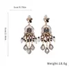 Brincos de Flor Agulha de Prata com Laço e Franja Estilo Palaciano Modernos Elegantes Versáteis Brincos de Luxo Acessível Brincos de Alta Qualidade para Mulheres