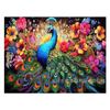 Amazon punto de cruz estilo chino pavo real pintura de diamantes 5D diamante redondo diamante completo retro DIY hecho a mano pintura decorativa atuendo de porche