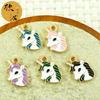 Serie Unicorn Avatar, accesorios de joyería DIY, colgante individual con forma de gota de aceite, mini colgante de animal, pulsera de dibujos animados de 5 colores