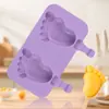 Novo molde de sorvete, molde de silicone de grau alimentício para fazer picolés e sorvetes, fácil de desenformar, atacado do fabricante