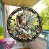 Disco Acrílico Creativo Transfronterizo Colgante Plano Sueño de Princesa Cuento de Hadas Belleza Imagen Atrapasol Decoración de Ventana Letrero Colgante para Porche