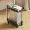 Soporte para Caja de Computadora de Uso Doméstico con Ruedas, Estante de Almacenamiento Móvil para Escritorio, Estante Organizador Multifuncional para el Borde del Escritorio de la Estación de Trabajo