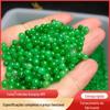 Contas Soltas Redondas de 4mm de Jade Verde Seco, Enfeites de Jade Dragão de Ferro, Acessórios para Pulseiras e Colares, Pedra de Jade