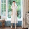 Vestido de Noche Blanco 2026 Nuevo Estilo Banquete Elegante Vestido Estilo Hepburn Vestido Casual para Anfitriona para Mujer