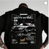 [Código Europeo Transfronterizo] Camiseta de Cuello Redondo Algodón Puro 180g Patrón de Coche y Cerveza--Personalizado