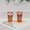 Comida de imitación para jugar helado taza de crema pajita té de burbujas palomitas de maíz accesorios DIY accesorios japoneses