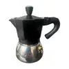 Fabricantes da indústria e do comércio panela de café mocha de alumínio de grau alimentício válvula única máquina de café doméstica italiana transfronteiriça quente panela de café para exterior atacado