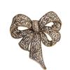 Broche de Lazo de Diamantes Retro Explosivo para Mujer Moda Europea y Americana Sentido de Alta Gama Pin Personalizado Corsage de Invierno Accesorios