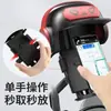 Suporte de Celular para Capacete Pequeno de Veículo Elétrico, Suporte de Navegação à Prova de Chuva e Absorvente de Choque para Pilotos ao Ar Livre, Novo Modelo Universal para Motocicletas e Bicicletas