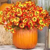 Flores Artificiales Transfronterizas Eucalipto Pensamiento Flores Falsas de Plástico Plantas Plantas Verdes Decoración para el Hogar Boda Adornos para Exteriores Venta al por Mayor