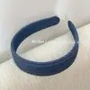 Nueva Diadema Retro de Mezclilla Azul para Mujer, Diadema Personalizada en Capas para un Look Sencillo, Adecuada para Lavarse la Cara y Salir