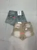 Shorts de Mezclilla Vintage para Mujer Estilo Nuevo Verano 2025 Petite Adelgazantes de Línea A Pierna Ancha Ultracortos Hot Pants 8063