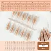 Pontas de Unha Cor Blush, Pontas de Unha Pré-Fabricadas, Spray de Nail Art Gradiente de Cor Nude, Efeito Clareador, Unhas Usáveis, Pontas de Unha Semi-Acabadas, Item Mais Vendido