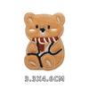 Pegatinas de tela bordadas con forma de oso de peluche, conejito de dibujos animados, bordado por ordenador, autoadhesivo, para decoración de ropa y bolsos.