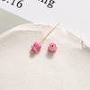 Acessórios de Flor de Lírio Mini Fofos de Desenho Animado de 6mm para Pulseira DIY, Pingente, Brincos, Acessórios de Cabelo, Material para Celular, Atacado