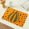 Estampado de Calabaza de Lunares de Pradera de Abuela Peculiar Base de Cuero para Maceta Base Aislante Térmico Mantel para Mesa Tazón Plato Anti-quemaduras Antideslizante