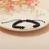Europa y Estados Unidos amor transfronterizo pulsera tejida a mano con cuentas pulsera cuerda moda personalidad alto sentido pulsera fabricantes al por mayor