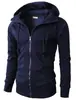 Nuevo Suéter Jacquard Deportivo de Fitness Casual Cardigan de Felpa Chaqueta con Capucha para Hombre
