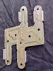Tubo Cuadrado de 25 mm de Espesor 1.5 mm Colgador de Ropa Plegable Accesorios Pieza Cuadrada Pieza Plegable Central en Forma de S Plegable