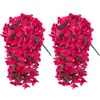 Cesta colgante de pared de buganvilias de Amazon transfronteriza Colgante de planta artificial Flor artificial Decoración de patio interior/exterior Paisajismo