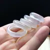 Anillo nuevo de ágata estilo chino, calcedonia natural, anillo de hielo de alta calidad, anillo unisex para pareja, anillo liso, venta al por mayor de joyería