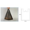 Bolsa de plástico portátil negra al por mayor, bolsa de basura tipo chaleco pequeña y mediana, gruesa, desechable, conveniente, embalaje