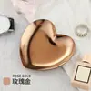 Bandeja de Joyería Simple con Forma de Corazón Nórdico Almacenamiento de Artículos Pequeños para Escritorio del Hogar Decoración del Hogar Plato Pequeño