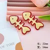 Nuevo Gatito Hueso de Pescado Acrílico Accesorios DIY Accesorios para Funda de Teléfono Parche para Zapatos con Agujero Pasador Accesorios para el Cabello Material