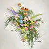 Arranjos de Flores Artificiais Jardim Monet, Arranjos de Flores de Chão para Casamento Estilo Floresta, Decorações de Casamento, Decorações de Janela, Arte Floral Artificial Decorativa