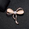 Joyería Ropa Pin de Broche Aleación Antideslizante Flor de Pedrería Perla Ojo de Gato Broche