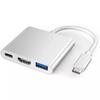Estación de acoplamiento Type-C 3 en 1, concentrador USB 3.0, adaptador HDMI, pantalla HDMI HD 4K PD100W