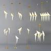 Moderno minimalista grua de papel pássaro lustre arte personalizada candeeiros da sala de estar designer criativo quarto sala de jantar candeeiro de mesa