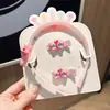 Conjunto de Acessórios de Cabelo Infantis da Moda: Laço Grande Xadrez, Tiara Fofa para Menina, Presilha de Cabelo, Ornamento de Cabelo de Tecido