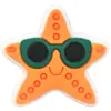 Venda Quente Desenho Animado Estrela Pvc Plano Decorativo Macio Aplique Acessórios de Cabelo Capa de Celular Estrela de Cinco Pontas DIY Acessórios de Joia