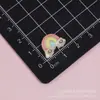 Mini Paletas de Nube Arcoíris de Dibujos Animados Accesorios de Resina DIY Pegamento de Crema Funda de Teléfono Pasador para el Cabello Accesorios para el Cabello Crocs