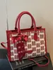 Bolso Rojo de Gran Capacidad Transfronterizo para Mujer, Nuevo Modelo 2026 Bolso de Boda, Bolso de Novia, Bolso de Hombro y Cruzado