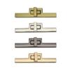 Hebilla de bloqueo rectangular de 8 cm de largo, accesorios de hardware para equipaje, cerradura de metal, bolsa de cuero, cerradura tipo sándwich