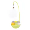 Juguete para gato: juguete dispensador para gatos, rompe-aburrimiento para entretenimiento propio del gato, bola con hierba gatera, juguete para gatitos, plato giratorio para gatos, gadget divertido para gatos