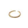 Anillo de Zirconia Incrustado con Diamantes para Mujer, Diseño de Nicho, Moderno, Único, Sencillo, Elegante, Versátil, Lujo Ligero, Anillo de Dedo Índice de Gama Alta