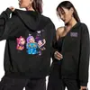 [Código Europeo Transfronterizo] Sudaderas con Capucha con Estampado de Anime K-Pop para Mujer con Cremallera