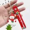 Llavero Navideño Transfronterizo Colgante Caja Sorpresa Papá Noel Muñeco de Nieve Árbol de Navidad Llavero Navideño Colgante Pequeño